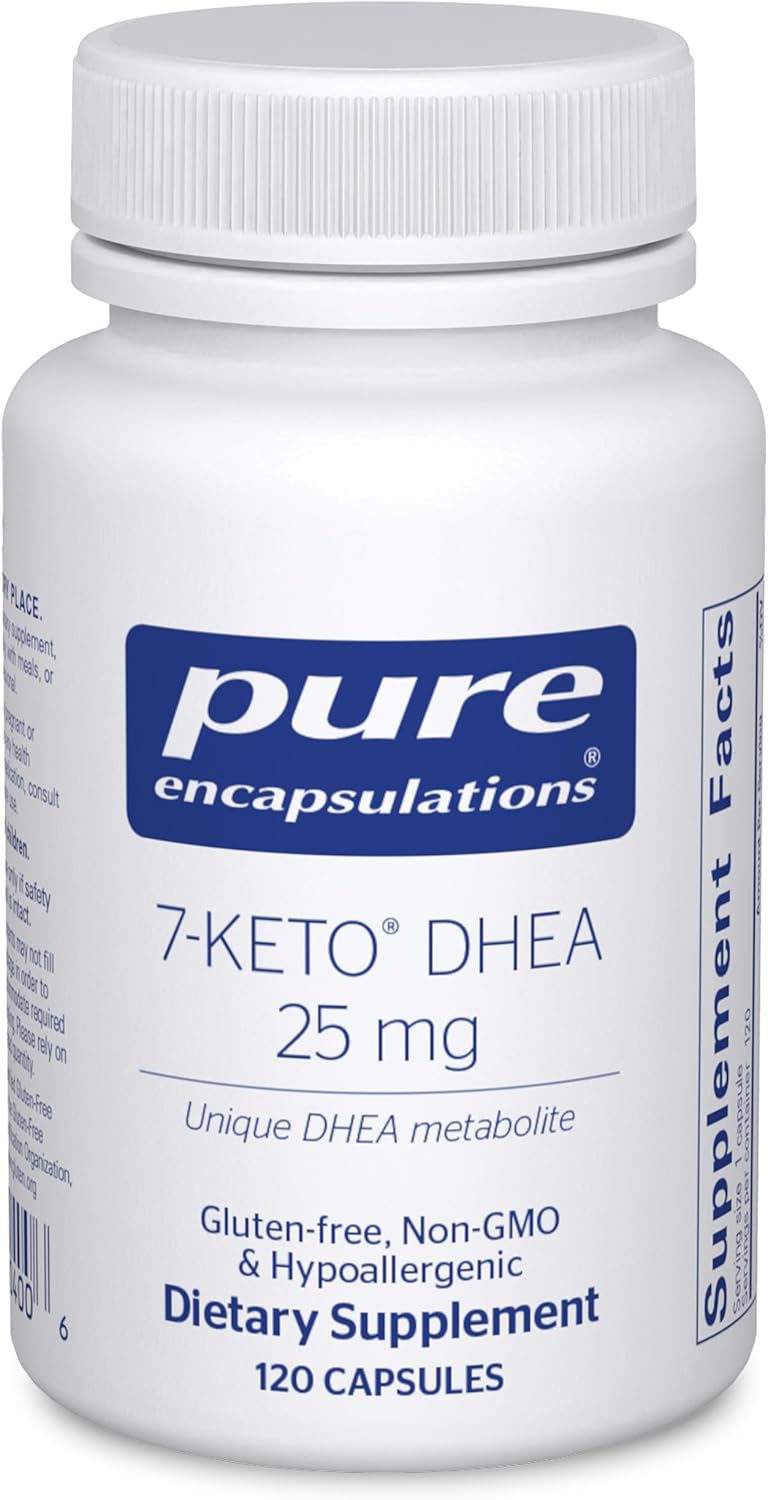 Pure Encapsulations 7-Keto DHEA 25 mg Capsules - Metabolism Support Supplement with Thermogenic Properties - 120 Count