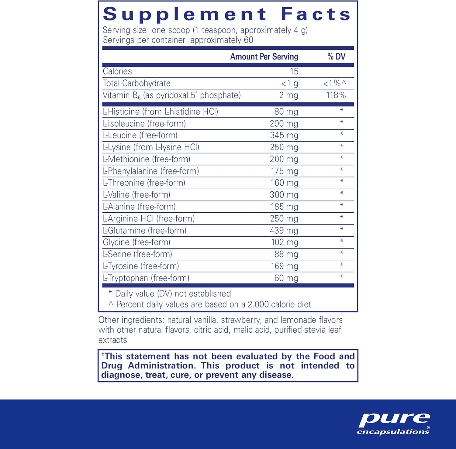 Pure Encapsulations Amino Replete Powder Supplement, 8.5 Ounces | Hypoallergenic Free-Form Amino Acid Powder