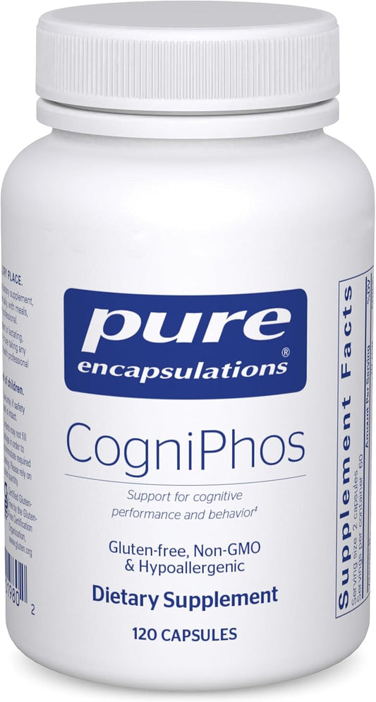 Pure Encapsulations CogniPhos Capsules - Support Cognitive Performance and Behavior - 120 Count