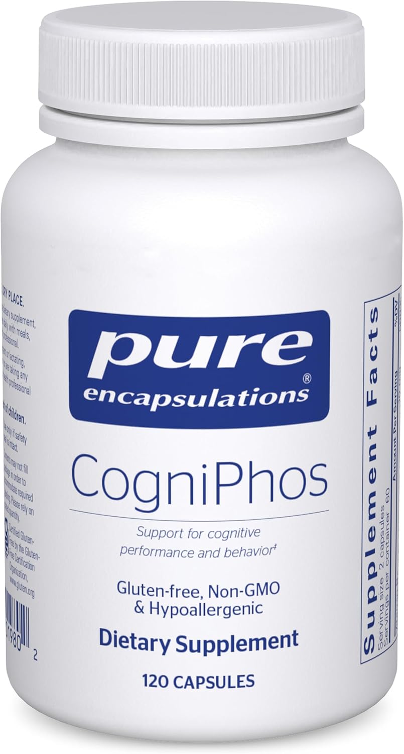 Pure Encapsulations CogniPhos Capsules - Support Cognitive Performance and Behavior - 120 Count
