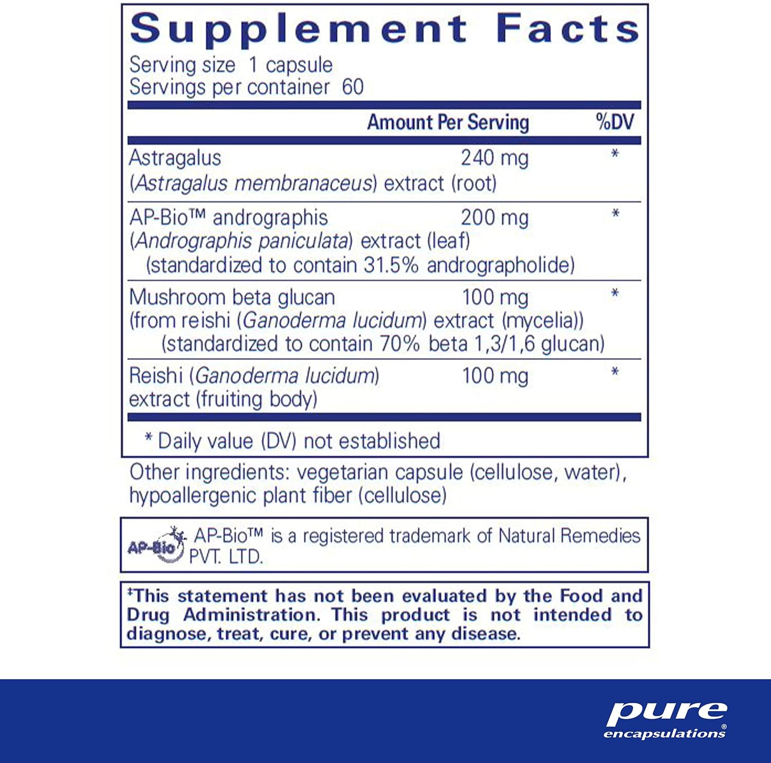 Pure Encapsulations Innate Immune Support Capsules for Respiratory and Immune Function - 60 Count