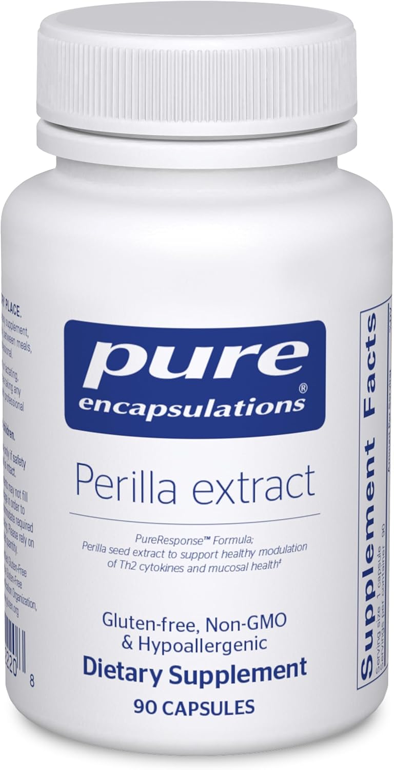 Pure Encapsulations Perilla Extract Capsules - Promotes Healthy Th2 Cytokines & Mucosal Health - 90 Count