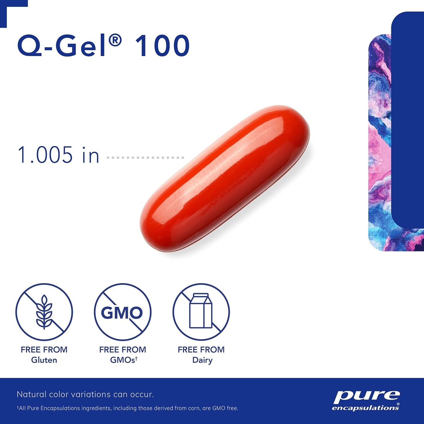 Pure Encapsulations Q-Gel 100: Hydrosoluble CoQ10 with Vitamin E for Enhanced Solubility - 60 Softgel Capsules