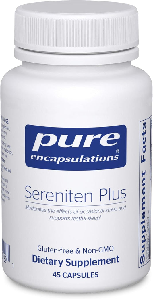 Pure Encapsulations Sereniten Plus Capsules for Occasional Stress and Restful Sleep - 45 Count
