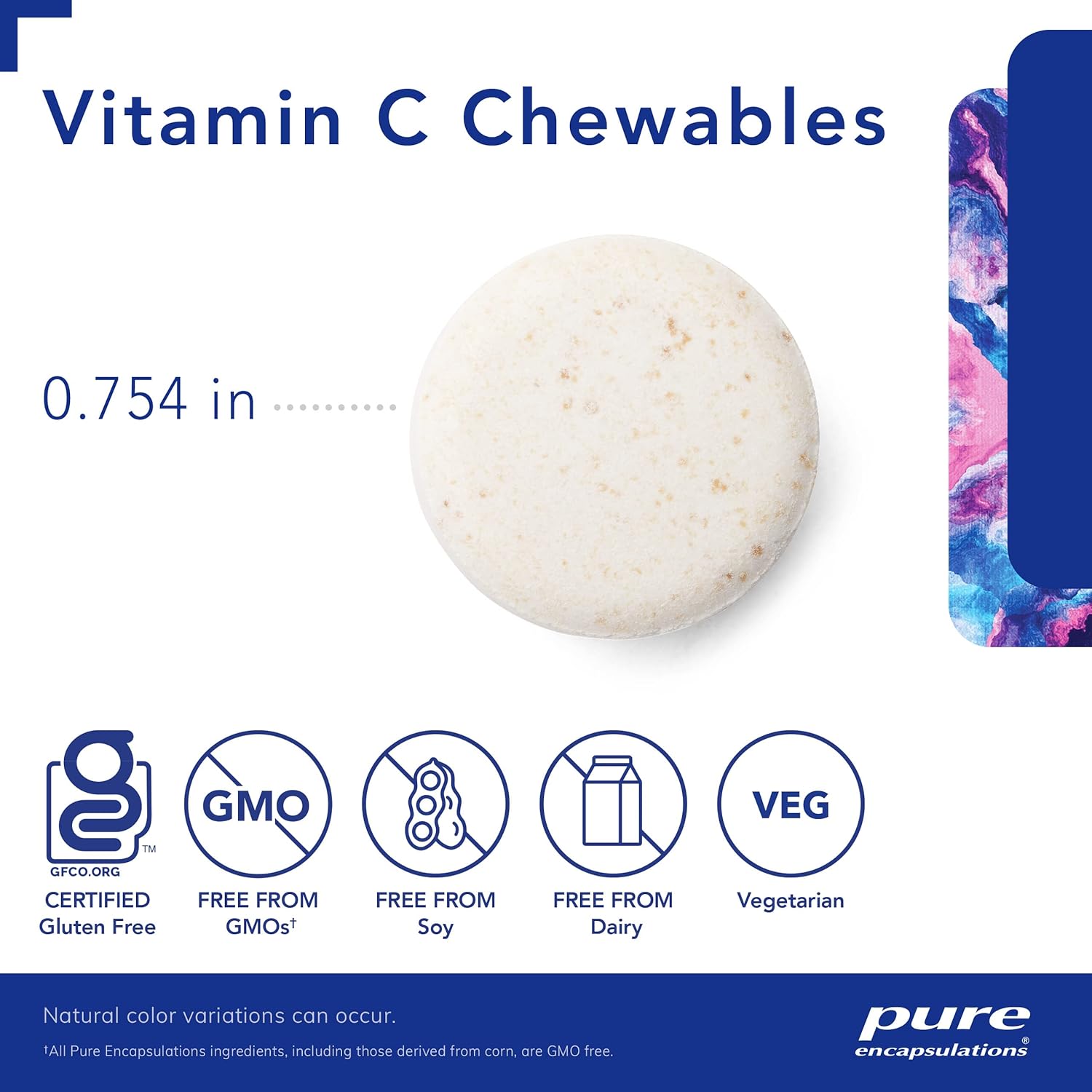 Pure Encapsulations Vitamin C Chewables - 60 Chewable Tablets for Immune & Antioxidant Support with Natural Orange-Strawberry Flavor