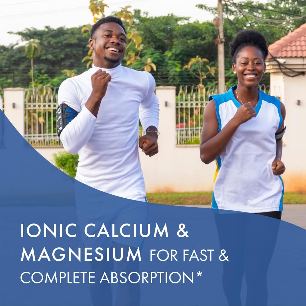 Pure Essence Labs Ionic Fizz Calcium Plus - Raspberry Lemonade - Strong Bones Formula with Vitamins A, B, C, D, & Potassium - 14.82 oz