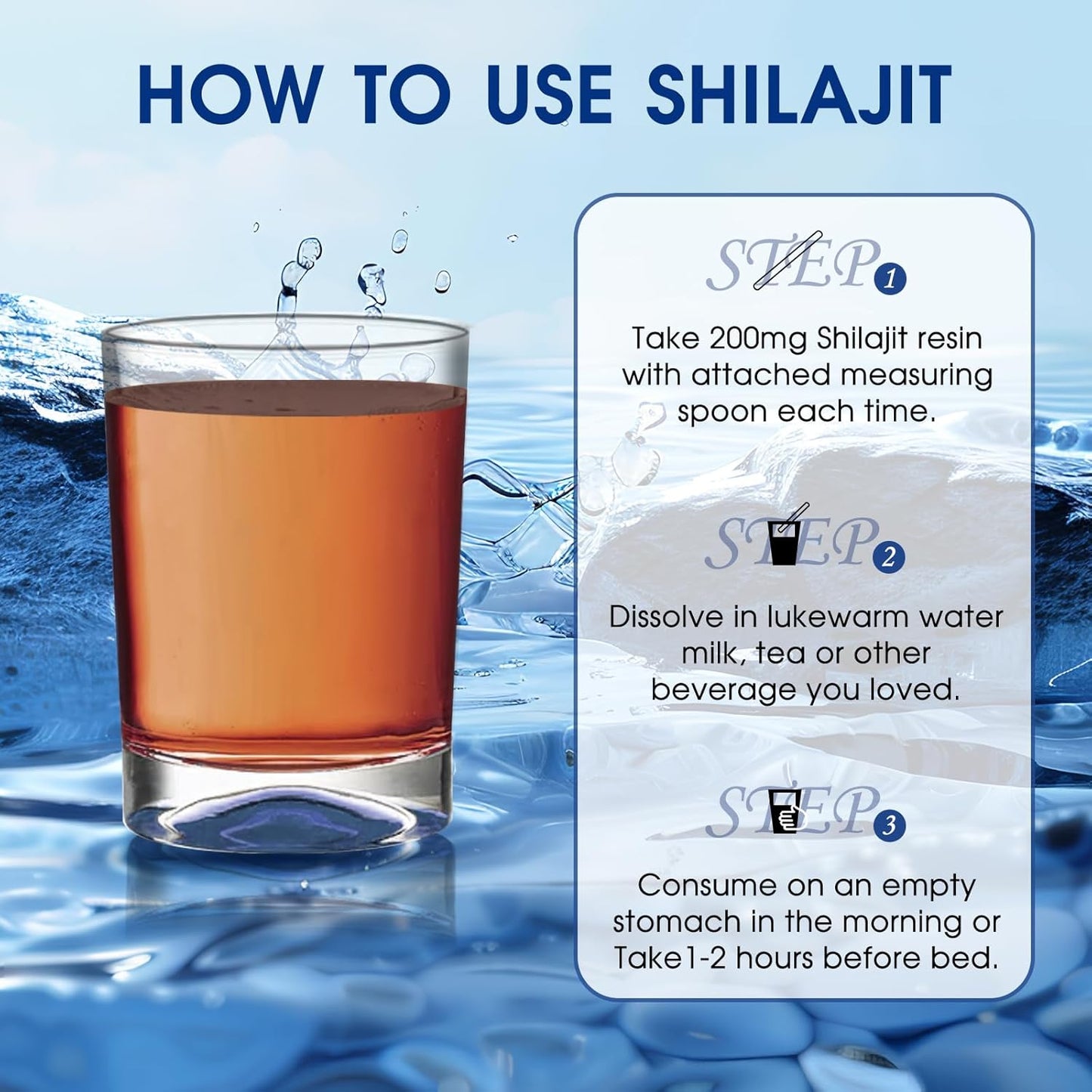 Pure Golden Grade Himalayan Shilajit Resin - Natural Energy Boost for Men & Women - 20g, 100 Servings - Lab Tested