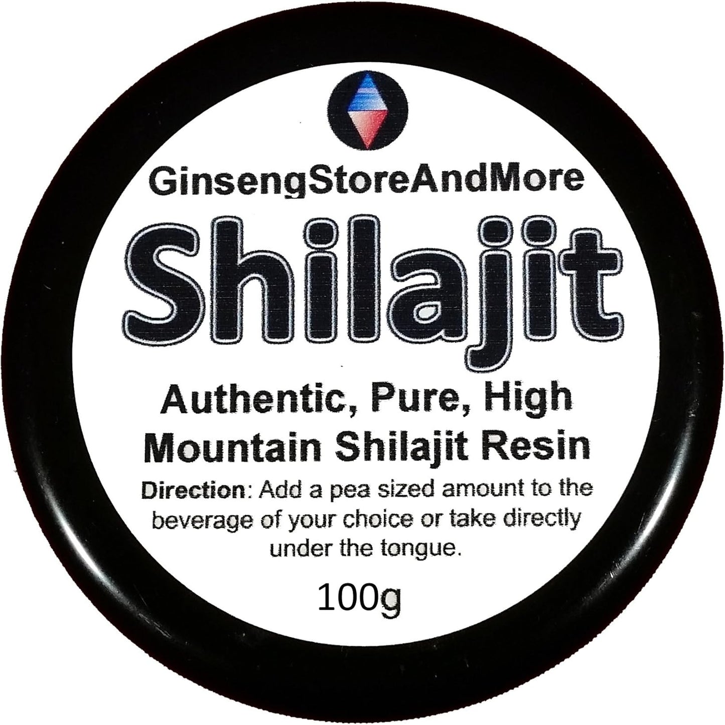 Pure High Mountain Shilajit Resin - 100g, 1000 Servings | Authentic Source of Fulvic Acid & Trace Minerals for Energy Boost | Men & Women