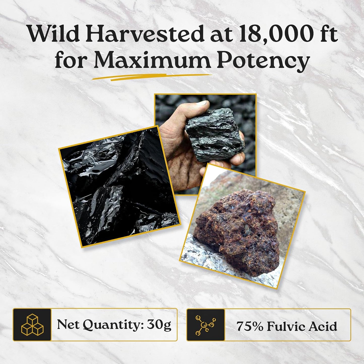Pure Himalayan Organic Shilajit Resin Supplement for Men and Women