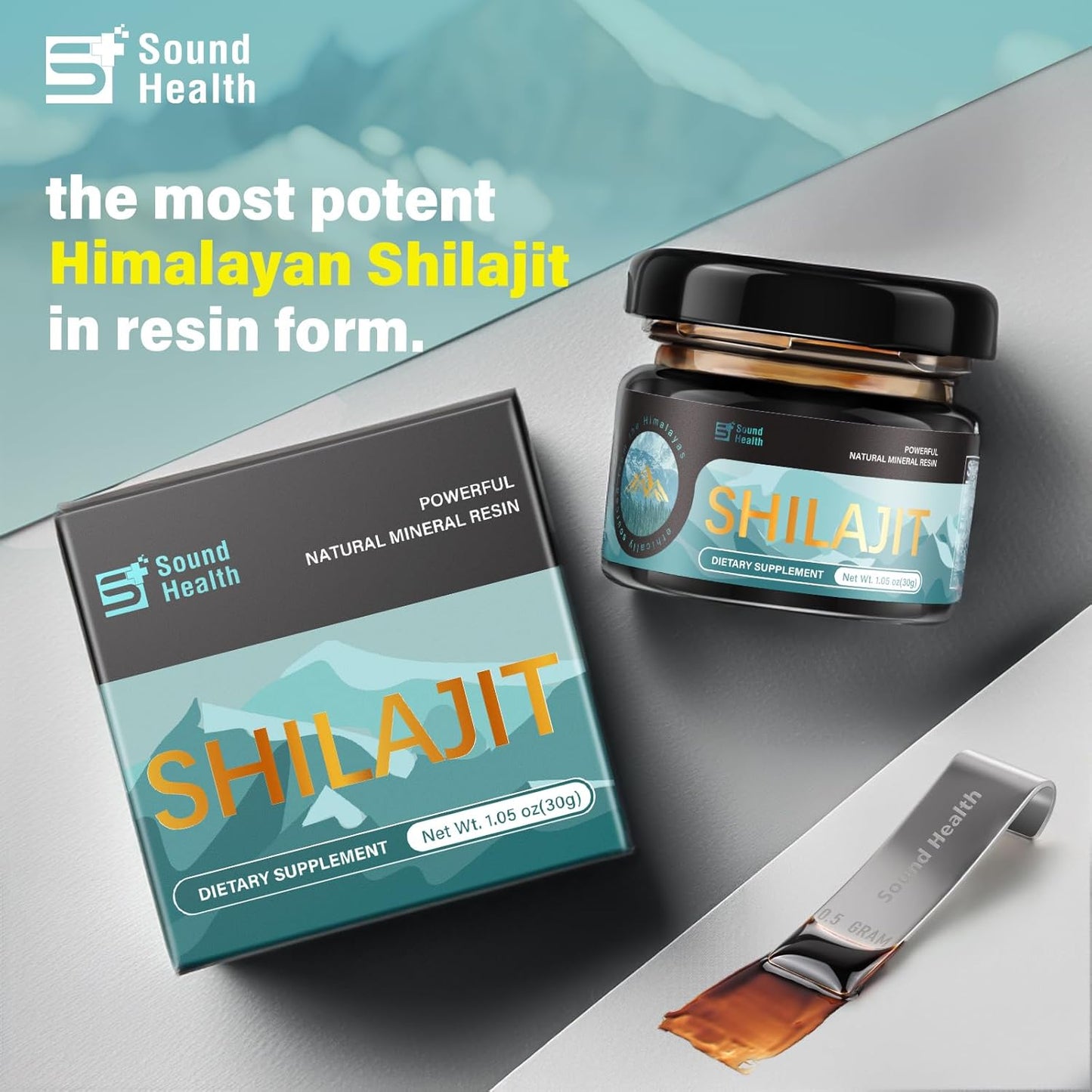 Pure Himalayan Shilajit Resin High Potency Gold Grade Supplement for Energy & Immune Support - 80 Servings, 85+ Trace Minerals, 80%+ Fulvic Acid - Men & Women