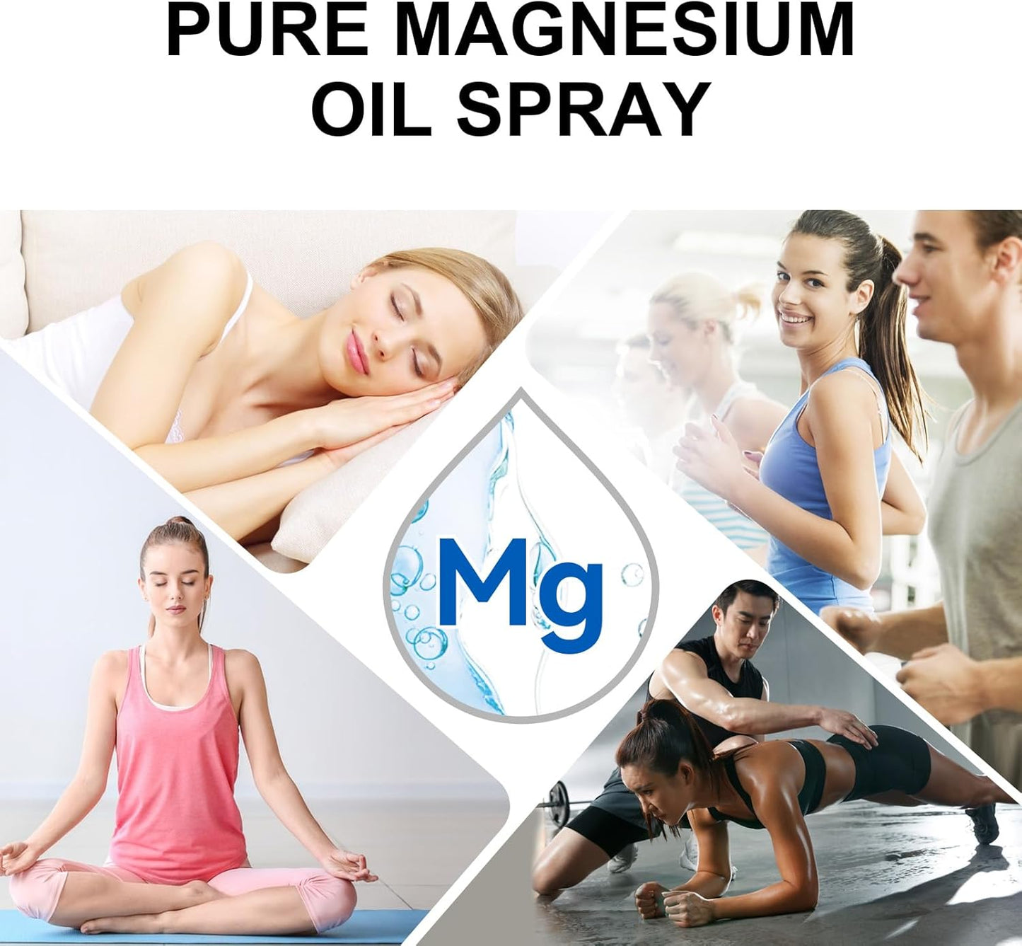 Pure Magnesium Chloride Oil Spray for Feet - 2 Oz Glass Bottle