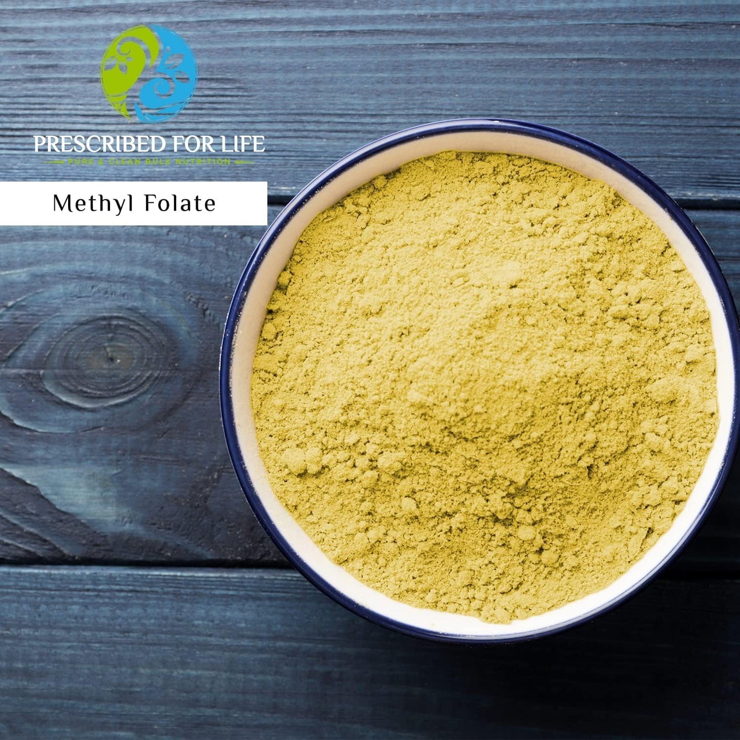 Pure Methyl Folate Powder Supplement for Brain Health | Bioavailable Folic Acid | 4 oz (56 g) - Women & Men