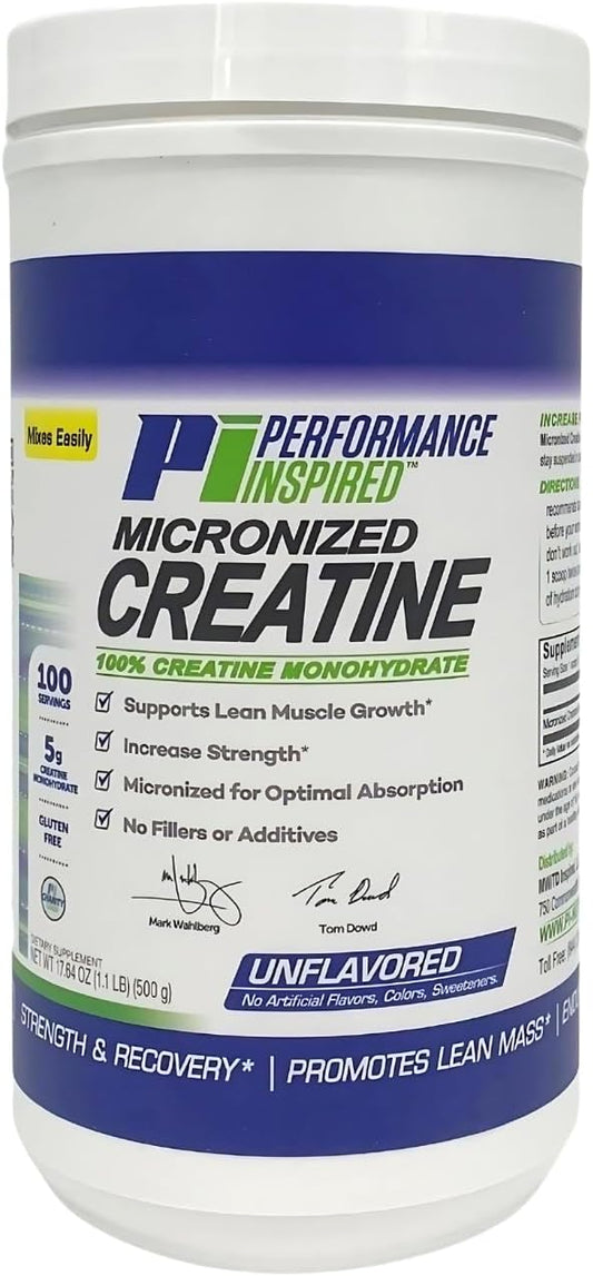 Pure Micronized Creatine Monohydrate for Muscle Growth & Recovery - 1.1 lb