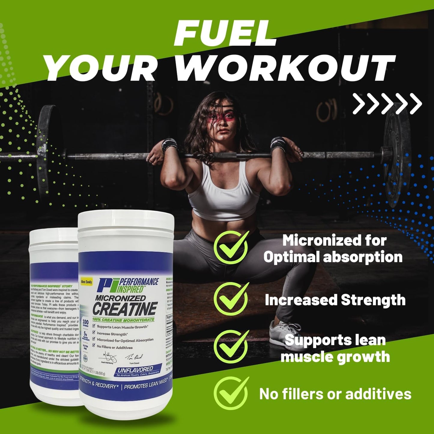 Pure Micronized Creatine Monohydrate for Muscle Growth & Recovery - 1.1 lb