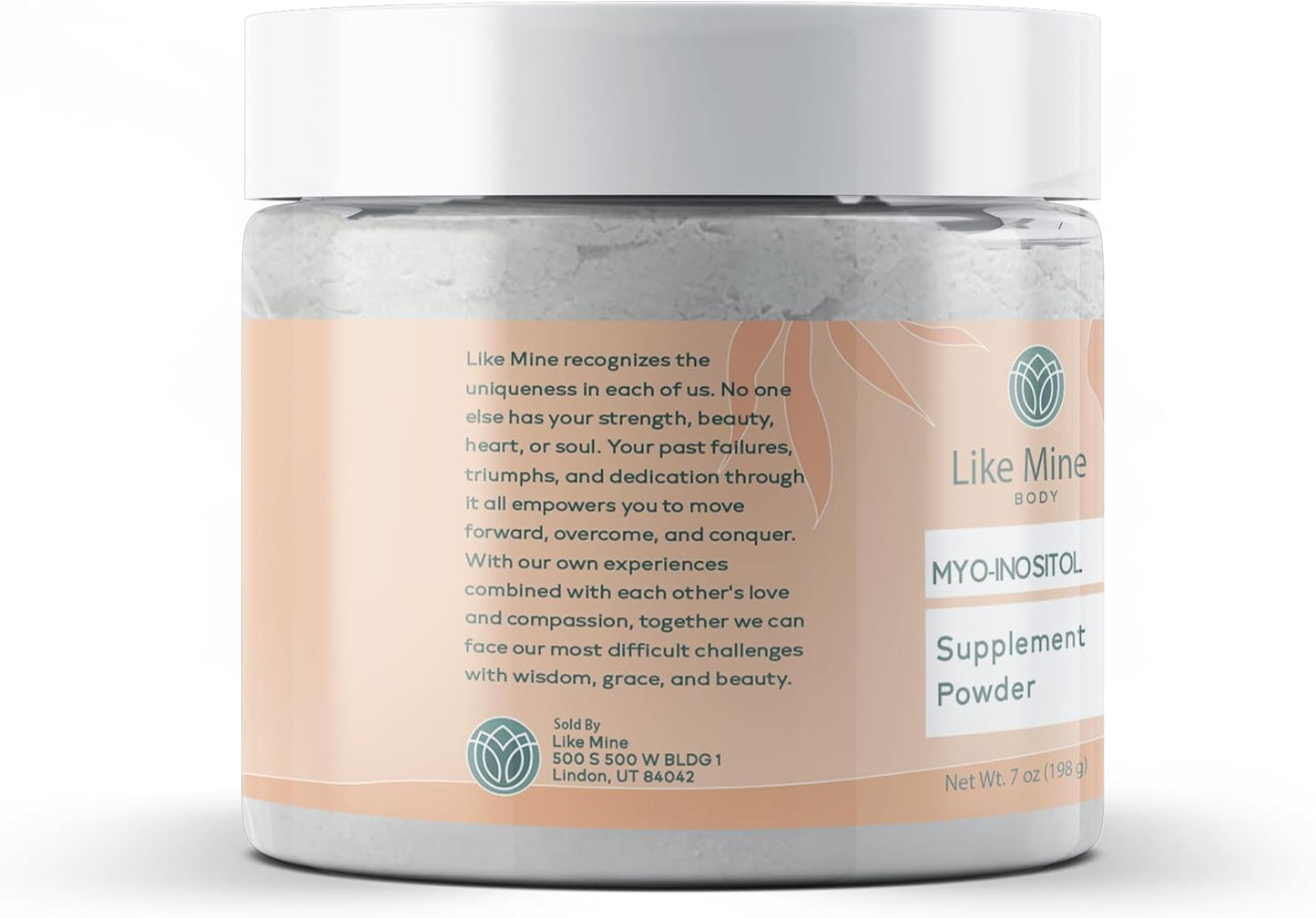 Pure Myo-Inositol Powder (7 oz) - Vitamin B8 Supplement without Fillers or Additives