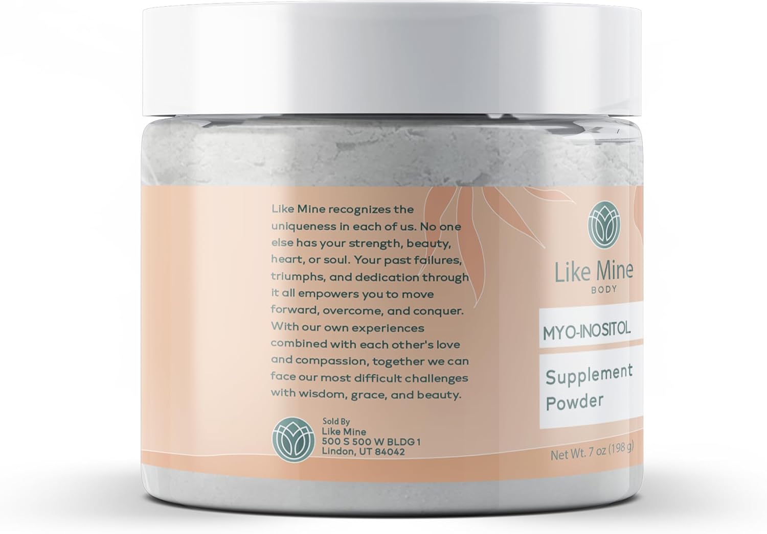 Pure Myo-Inositol Powder (7 oz) - Vitamin B8 Supplement without Fillers or Additives