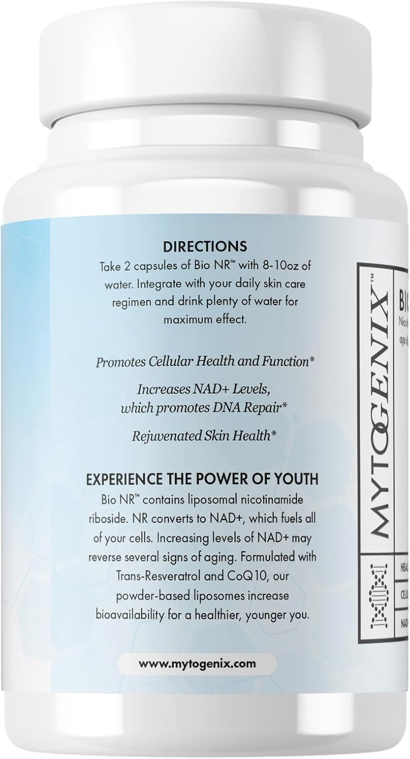 Pure NR Capsules - 300mg Nicotinamide Riboside Supplement - Anti-Aging - DNA Repair - Cognitive Function - Brain Optimization