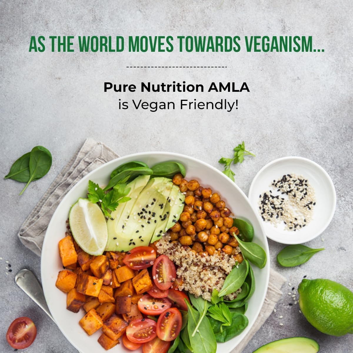 Pure Nutrition Amla Extract 1000mg - Equivalent to 8000mg Amla Fruit Powder - Non GMO - 120 Veg Capsules