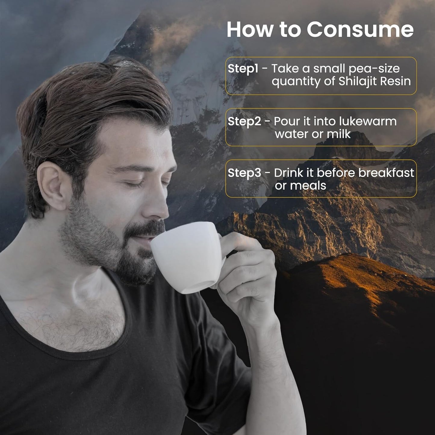 Pure Nutrition Pure Himalayan Shilajit Resin: Natural Energy Supplement with 85+ Minerals for Men & Women | 75 Servings - 30g Pack