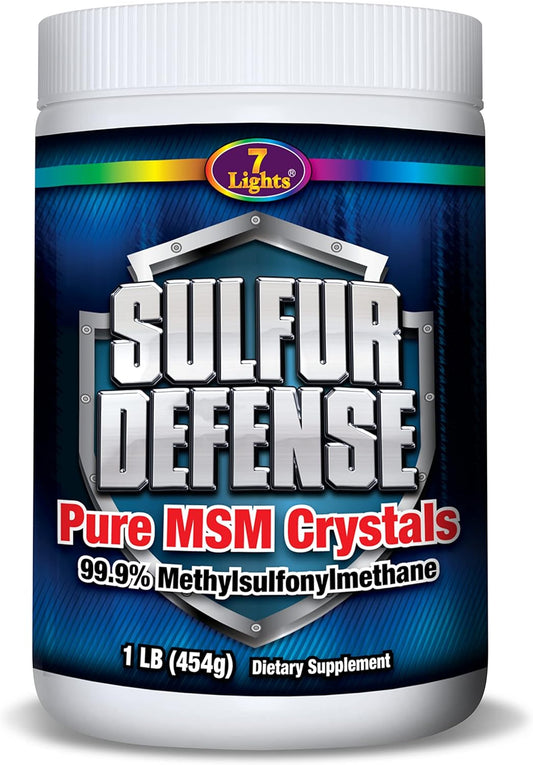 Pure Opti-MSM Powder - 99.9% Sulfur Defense Crystals - Made in USA - Vegan, Non-GMO, Gluten-Free - 16oz