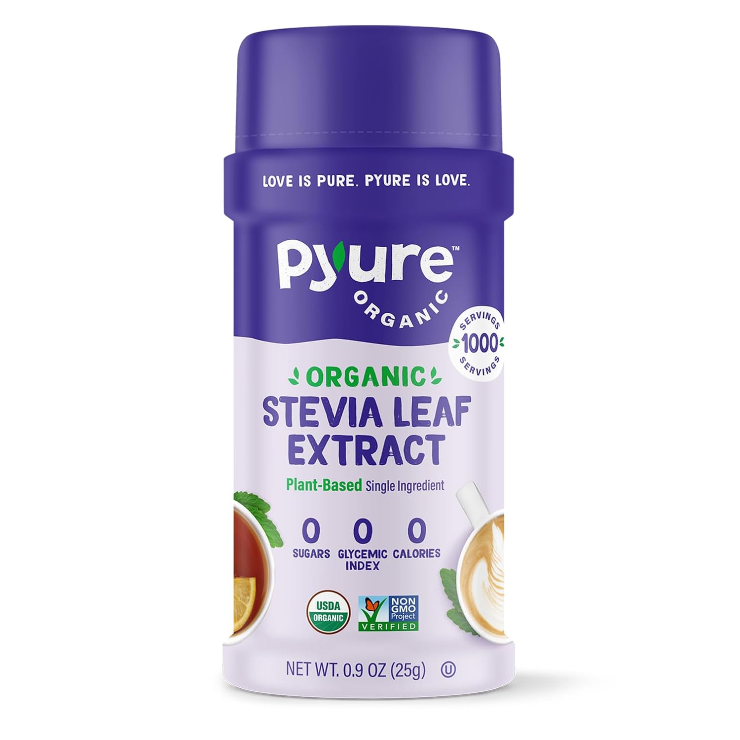 Pure Organic Stevia Extract Powder - 300x Sweeter Than Sugar, No Fillers - 1,000 Servings - Includes Micro-Spoon - BoostGo Australia