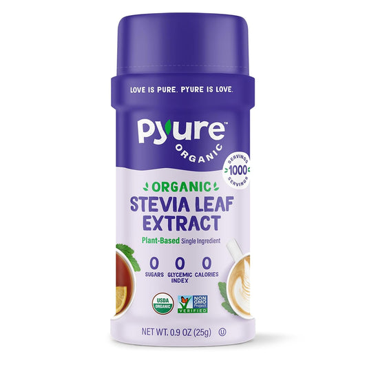 Pure Organic Stevia Extract Powder - 300x Sweeter Than Sugar, No Fillers - 1,000 Servings - Includes Micro-Spoon - BoostGo Australia
