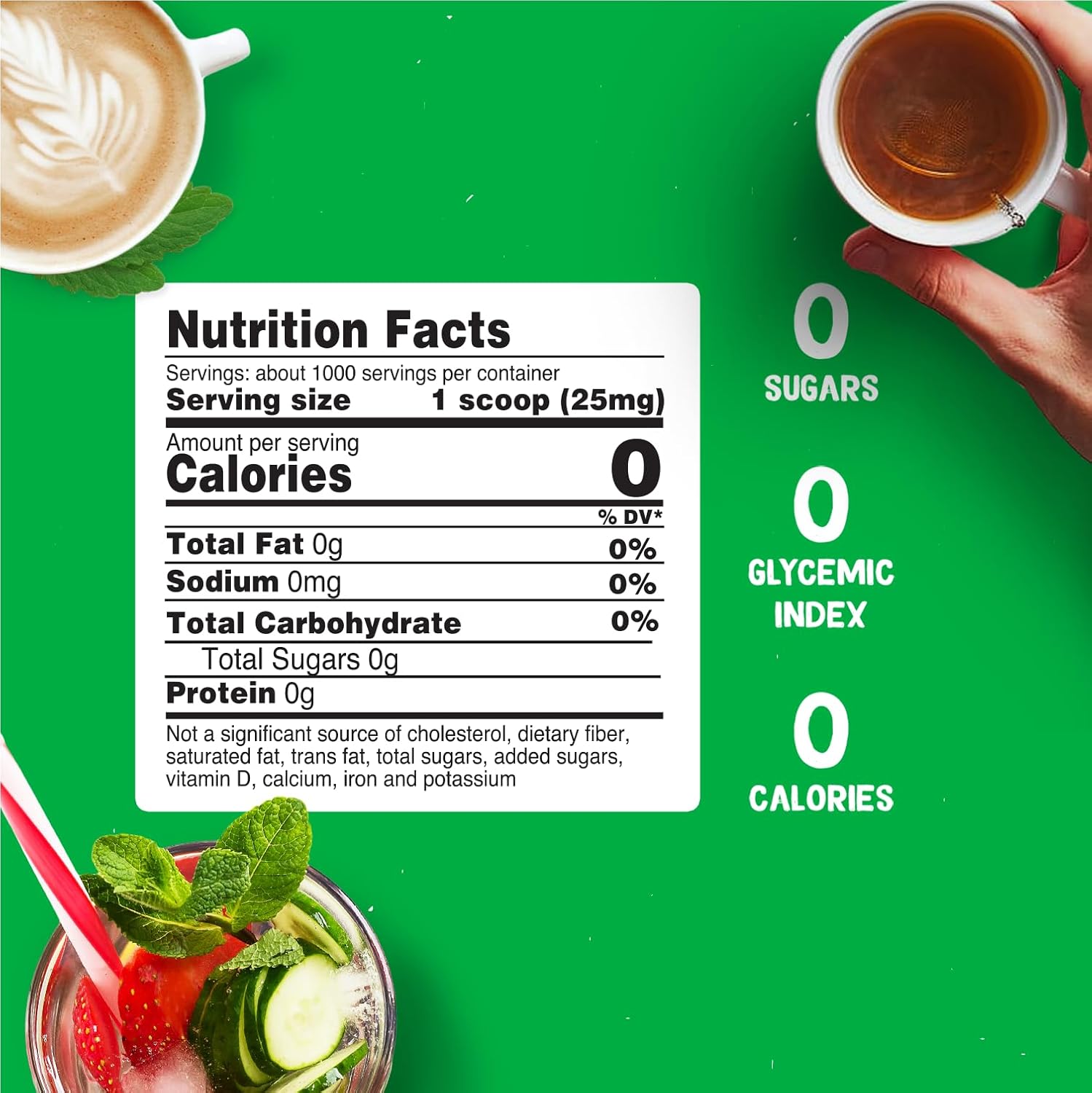 Pure Organic Stevia Extract Powder - 300x Sweeter Than Sugar, No Fillers - 1,000 Servings - Includes Micro-Spoon - BoostGo Australia