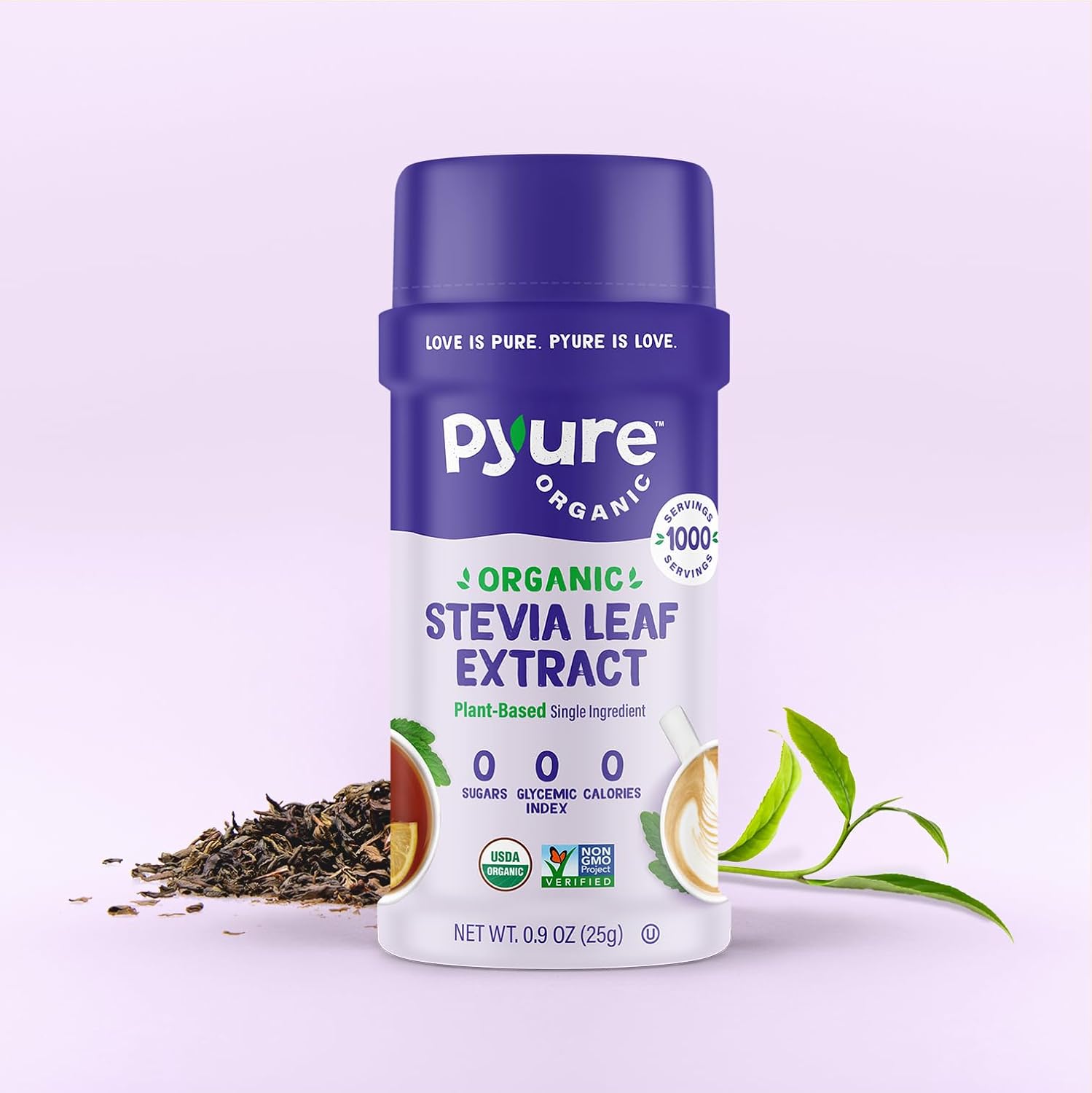 Pure Organic Stevia Extract Powder - 300x Sweeter Than Sugar, No Fillers - 1,000 Servings - Includes Micro-Spoon - BoostGo Australia
