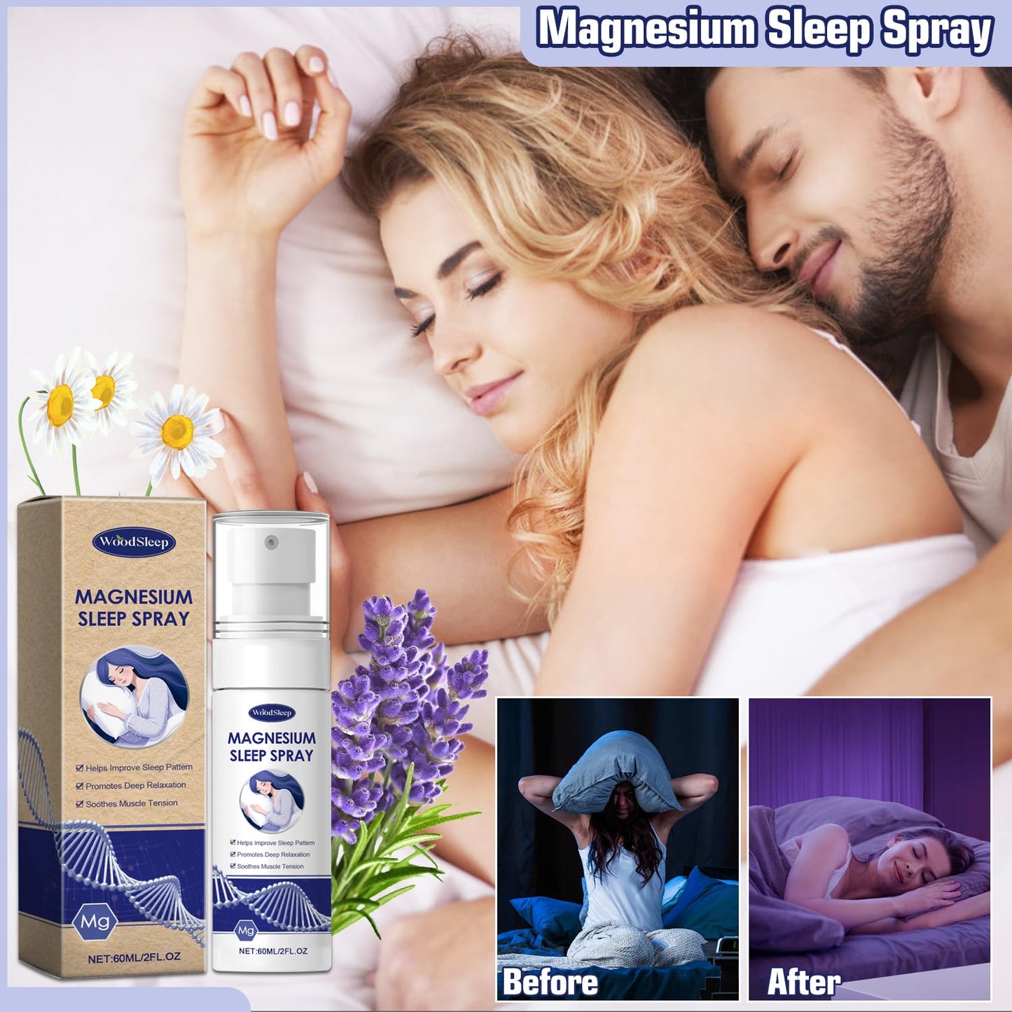 Pure Organic Vxacen Magnesium Oil Spray for Feet and Body - Easy Absorption, No Unhealthy Minerals - 100% Natural Skin Spray