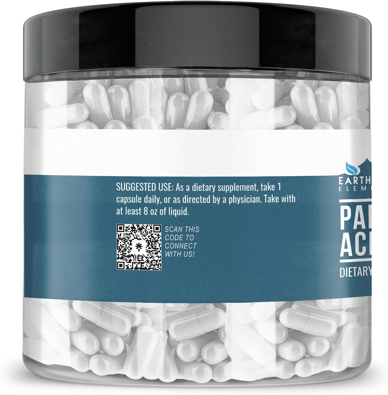 Pure Pantothenic Acid Capsules - 200 Count, Earthborn Elements, No Additives, High Quality