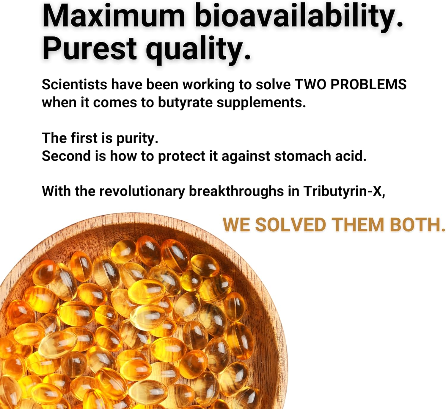 Pure Tributyrin-X for Gut Health | Supports Histamine & Leaky Gut | Odorless 99% Pure Formula | 90 Servings - BoostGo Australia