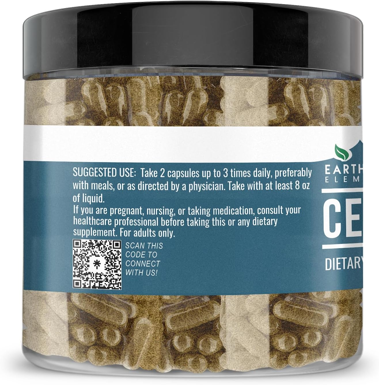 Pure & Undiluted Celery Seed Capsules - 200 Count by Earthborn Elements, Additive-Free