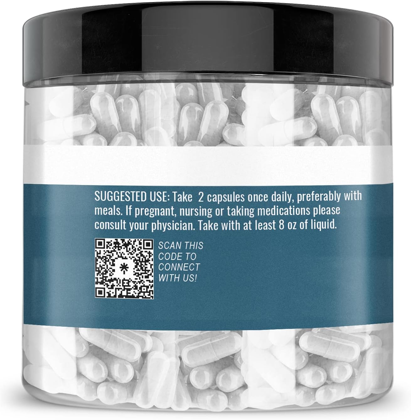 Pure & Undiluted GABA (Gamma Aminobutyric Acid) 200 Capsules by Earthborn Elements - No Additives