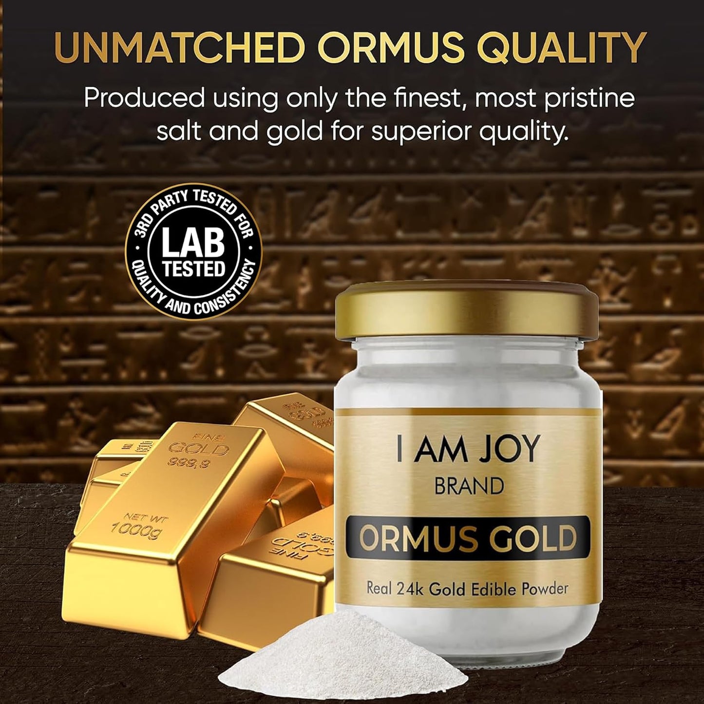 Pure White Gold Ormus Powder - Monoatomic M-State 24k 99.99% Purity | 22g | No Plastic, Lye, Dyes, Fillers | I Am Joy Co.