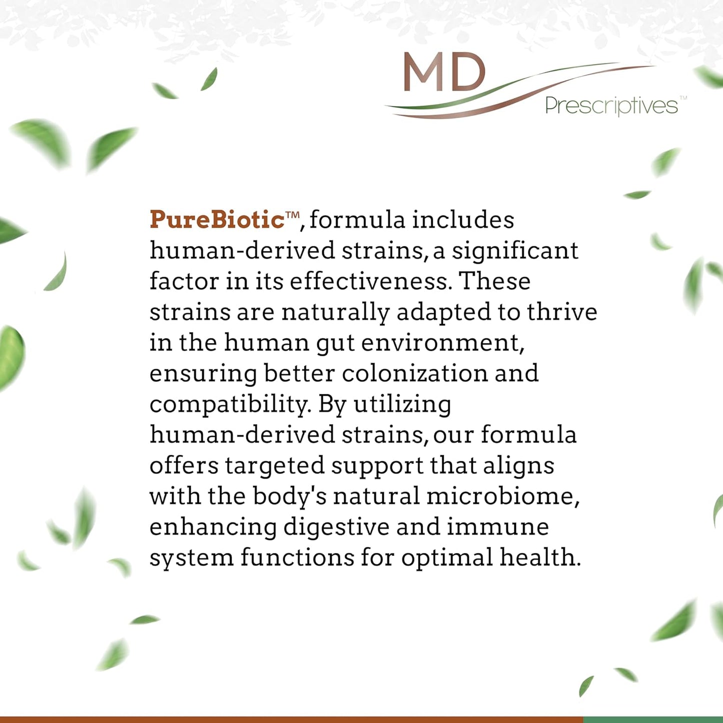 PureBiotic Probiotic Dietary Supplement for Digestive Health - 60 Capsules by MD Prescriptives