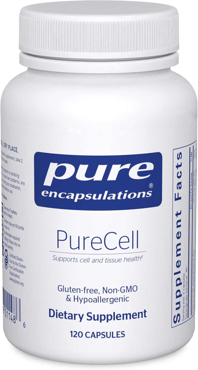 PureCell by Pure Encapsulations | Powerful Antioxidant and Adaptogen Supplement for Cellular Health | 120 Capsules