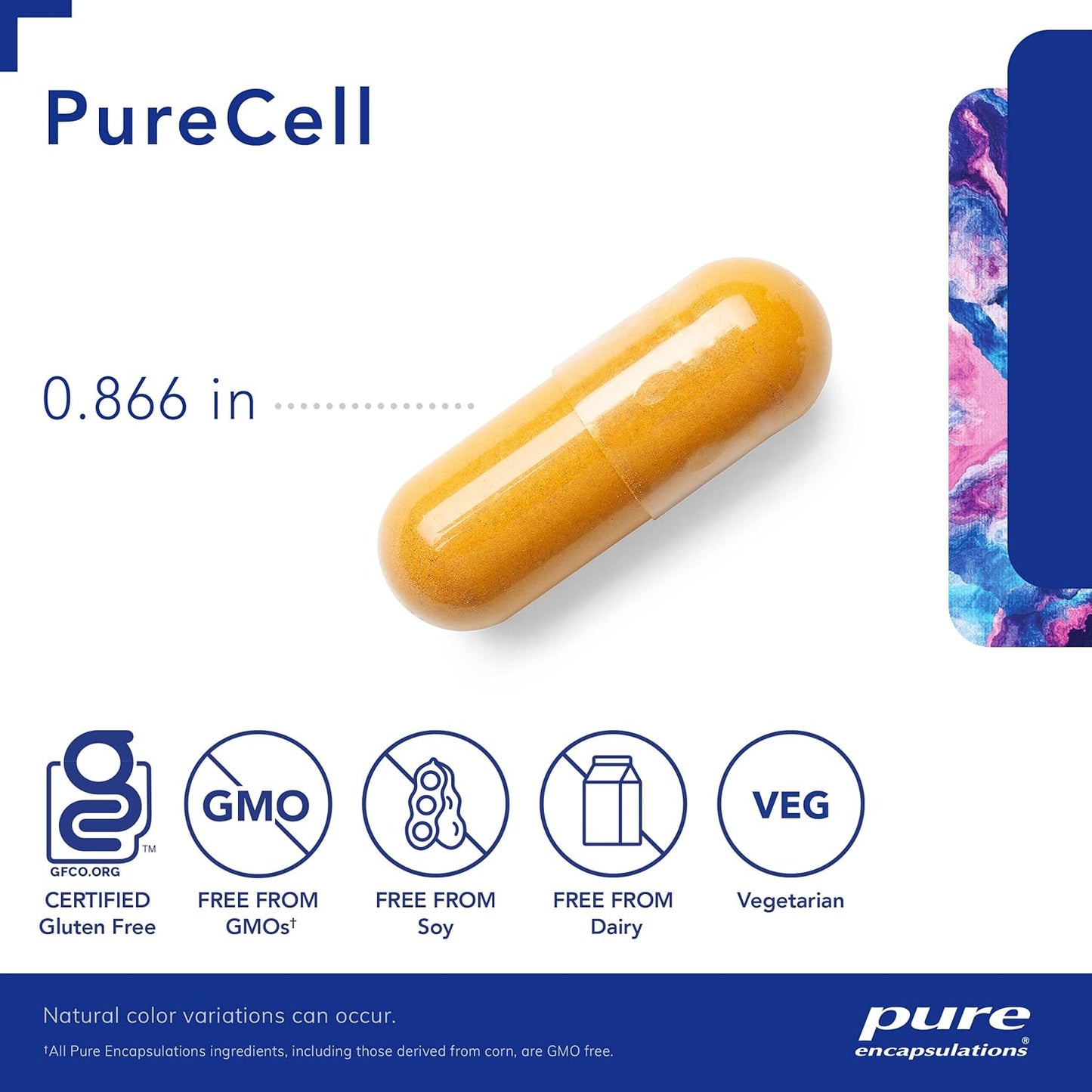 PureCell by Pure Encapsulations | Powerful Antioxidant and Adaptogen Supplement for Cellular Health | 120 Capsules