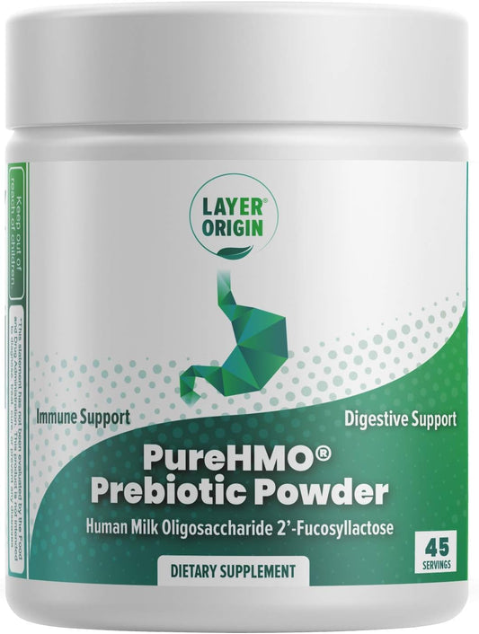 PureHMO Human Milk Oligosaccharide (HMO 2'-FL) Prebiotic Powder - 200 Billion Probiotics, 45 Servings