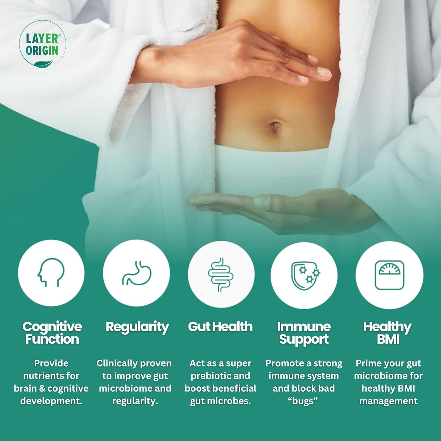 PureHMO Human Milk Oligosaccharide (HMO 2'-FL) Prebiotic Powder - 200 Billion Probiotics, 45 Servings