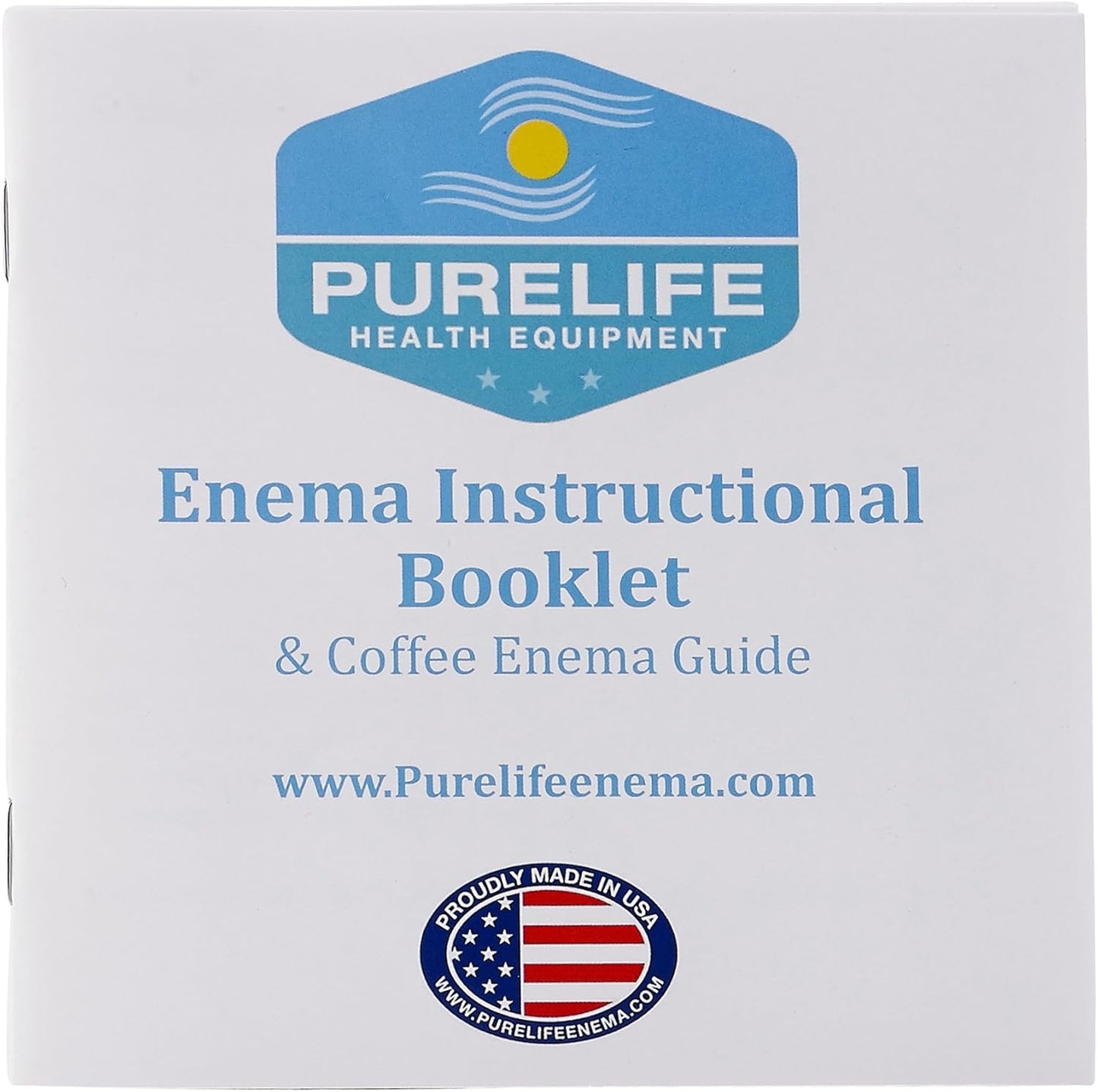 Purelife Gold Roast Mold-Free Enema Coffee Kit with Silicone Tubing - 2 Qt - Non-Toxic USA-Made Detox Solution