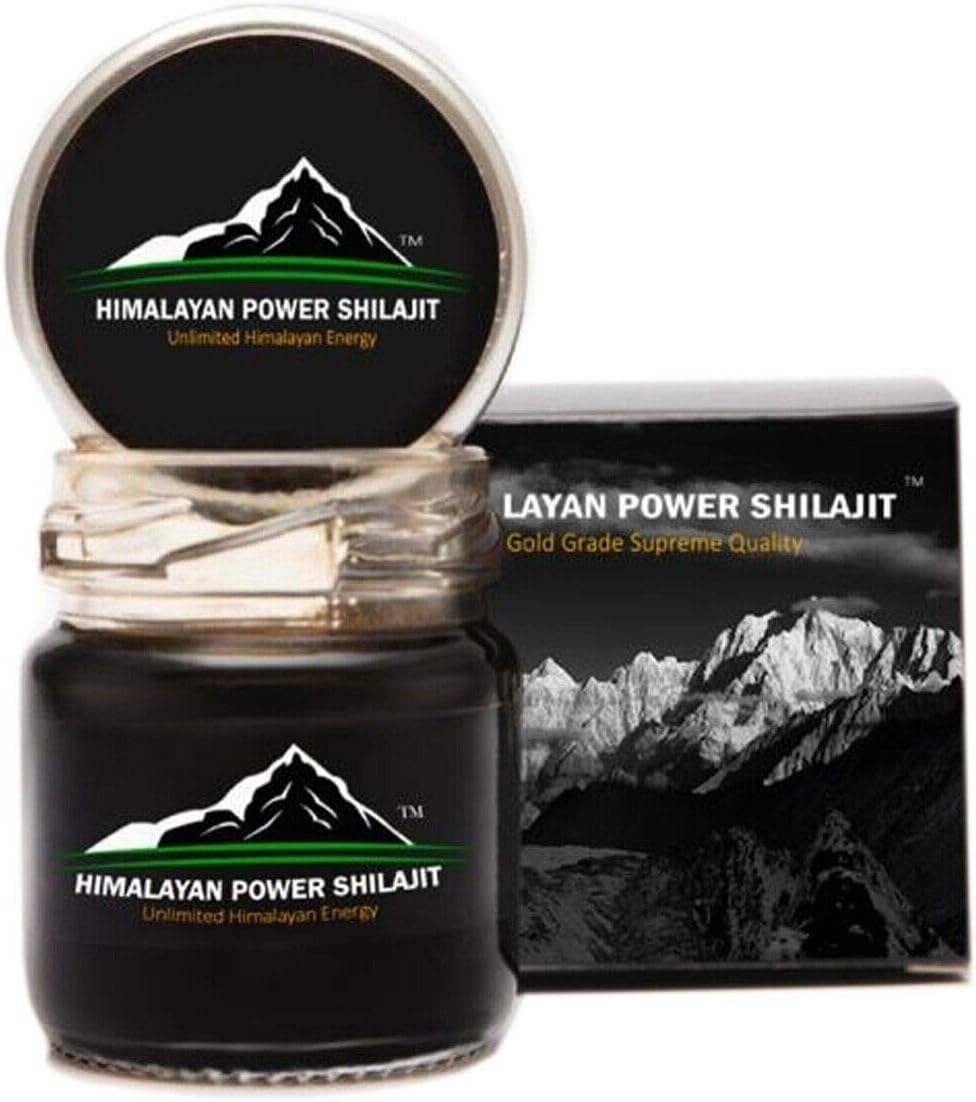 Purest Himalayan Power Shilajit Resin - 50 Grams Gold Grade 100% Pure Shilajit with Fulvic Acid and 85+ Trace Minerals for Energy and Immune Support