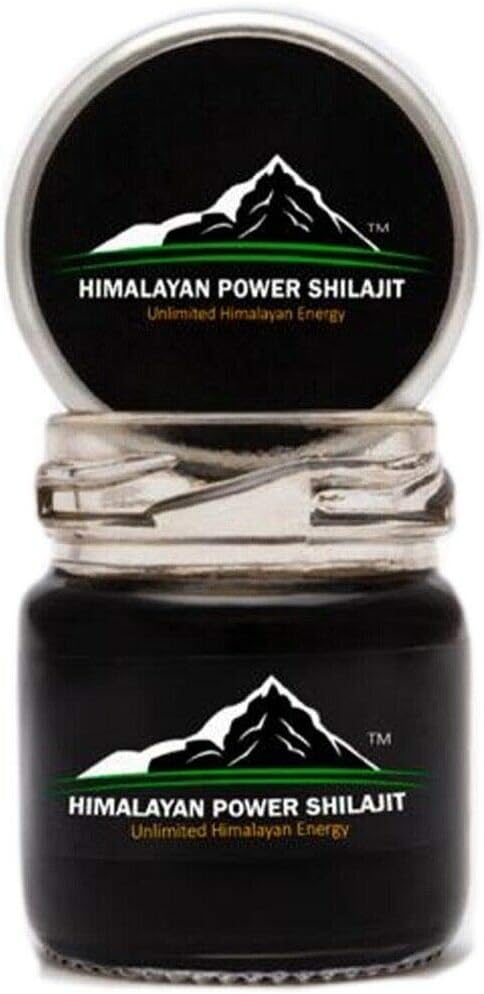 Purest Himalayan Power Shilajit Resin - 50 Grams Gold Grade 100% Pure Shilajit with Fulvic Acid and 85+ Trace Minerals for Energy and Immune Support