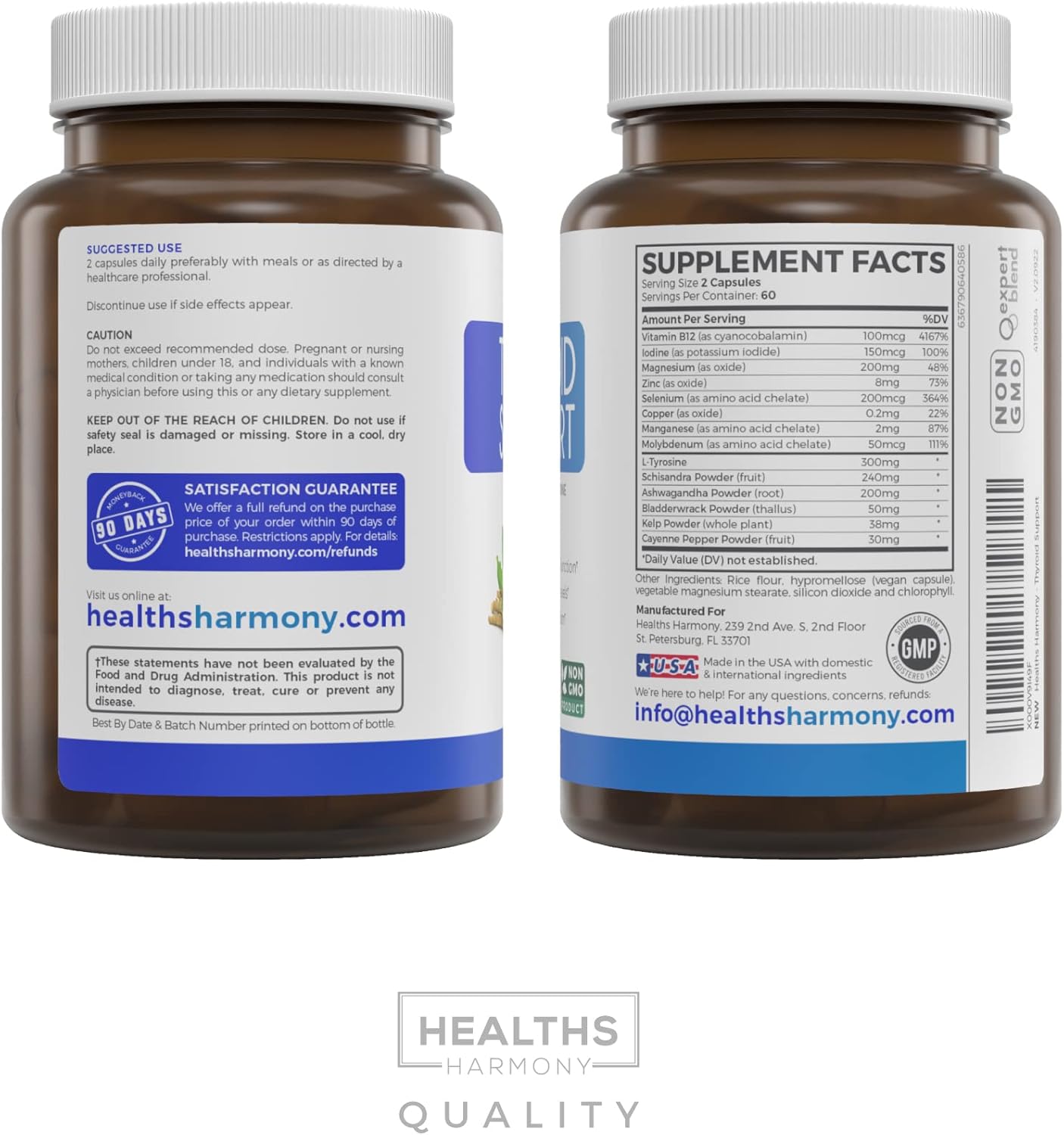 Purified Omega-7 Softgels & Thyroid Support Energy Bundle - 2-Month Supply for Health and Energy Boost