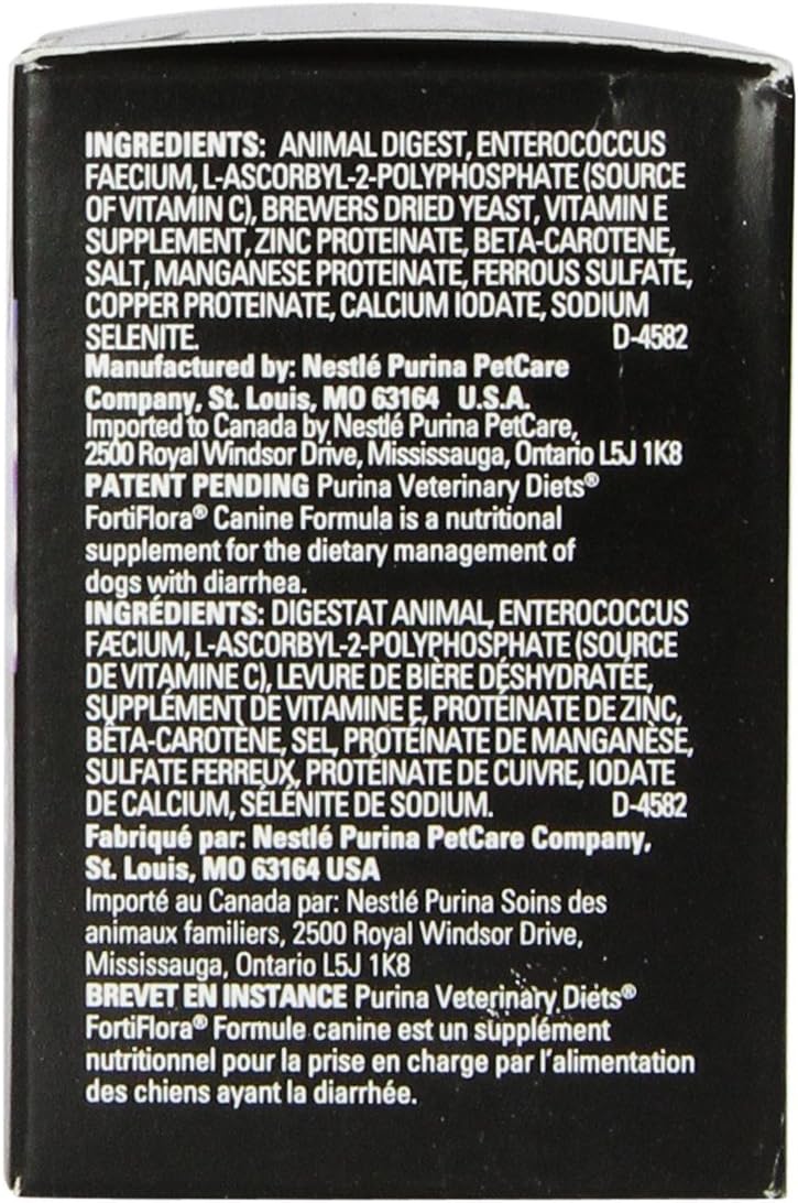 Purina Fortiflora Canine Nutritional Supplement - 90 Count Total - Pack of 3