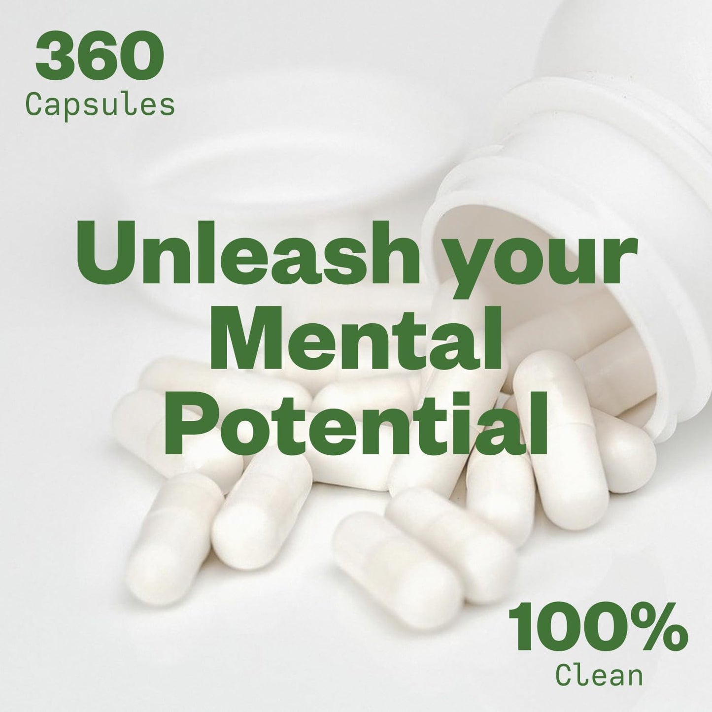 Purisure Caffeine Theanine Capsules: 100mg Caffeine + 200mg L-Theanine Energy Pills - Pre Workout & Nootropic Supplement - 120 Day Supply (Pack of 3)