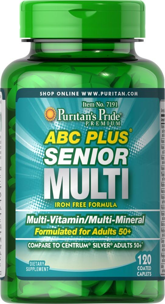 Puritan's Pride ABC Plus Senior Multivitamin Multi-Mineral Formula for Seniors