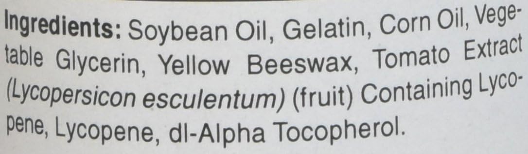 Puritan's Pride Lycopene Softgels 10mg - Prostate & Heart Health Support - 200 Count