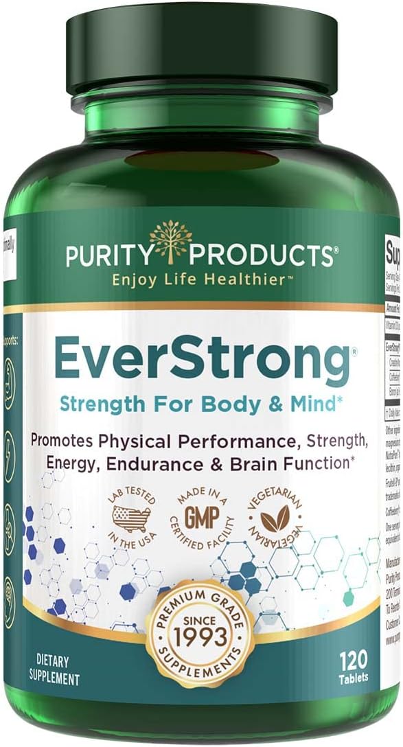 Purity Products EverStrong Muscle Matrix Blend with Creatine Monohydrate, Boron, CoffeeBerry Extract, and Vitamin D - 120 Tablets