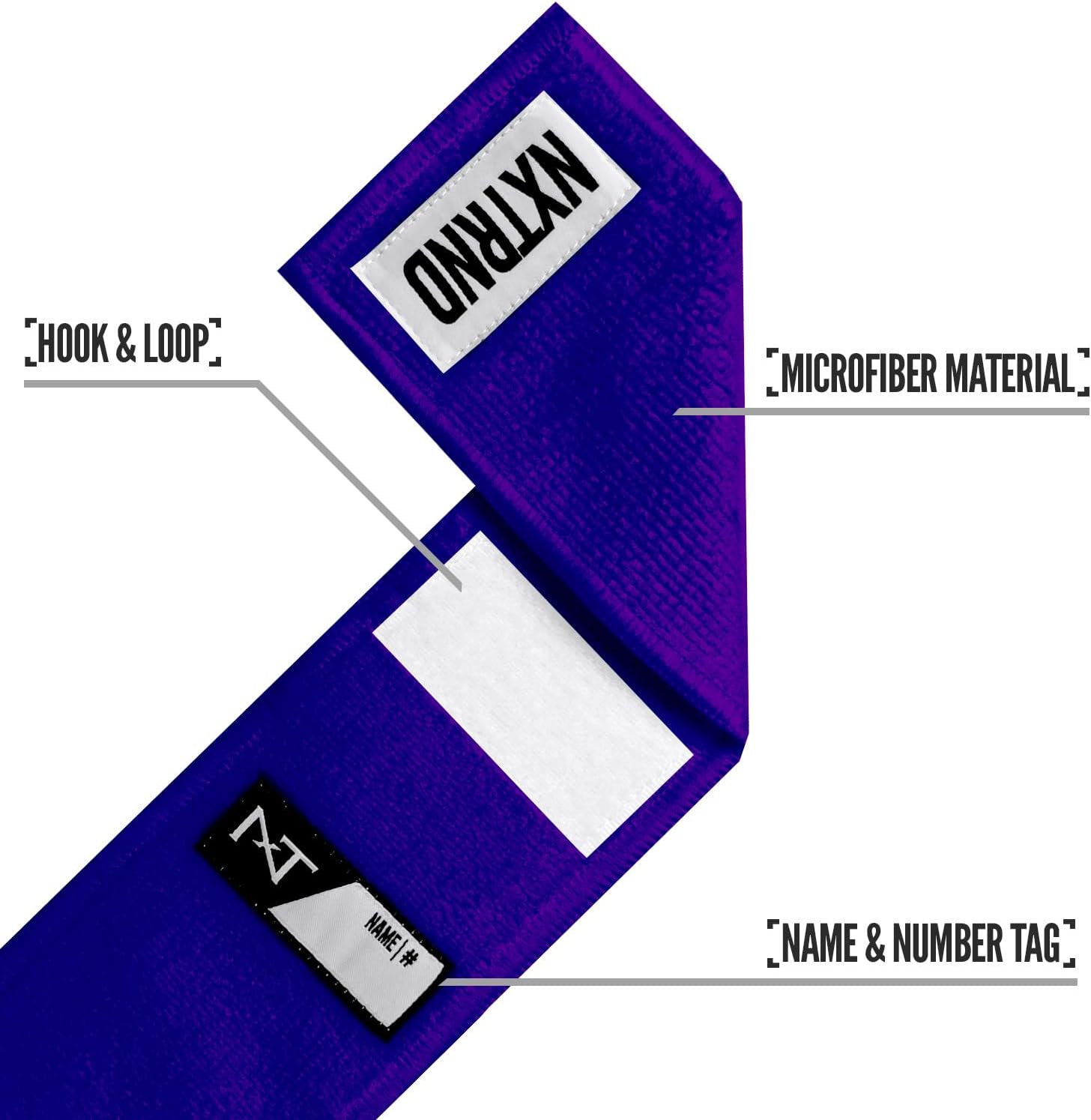 Purple NXT NXTRND Streamer Football Towel - Thin Sports Towel for Drying Hands & Accessories