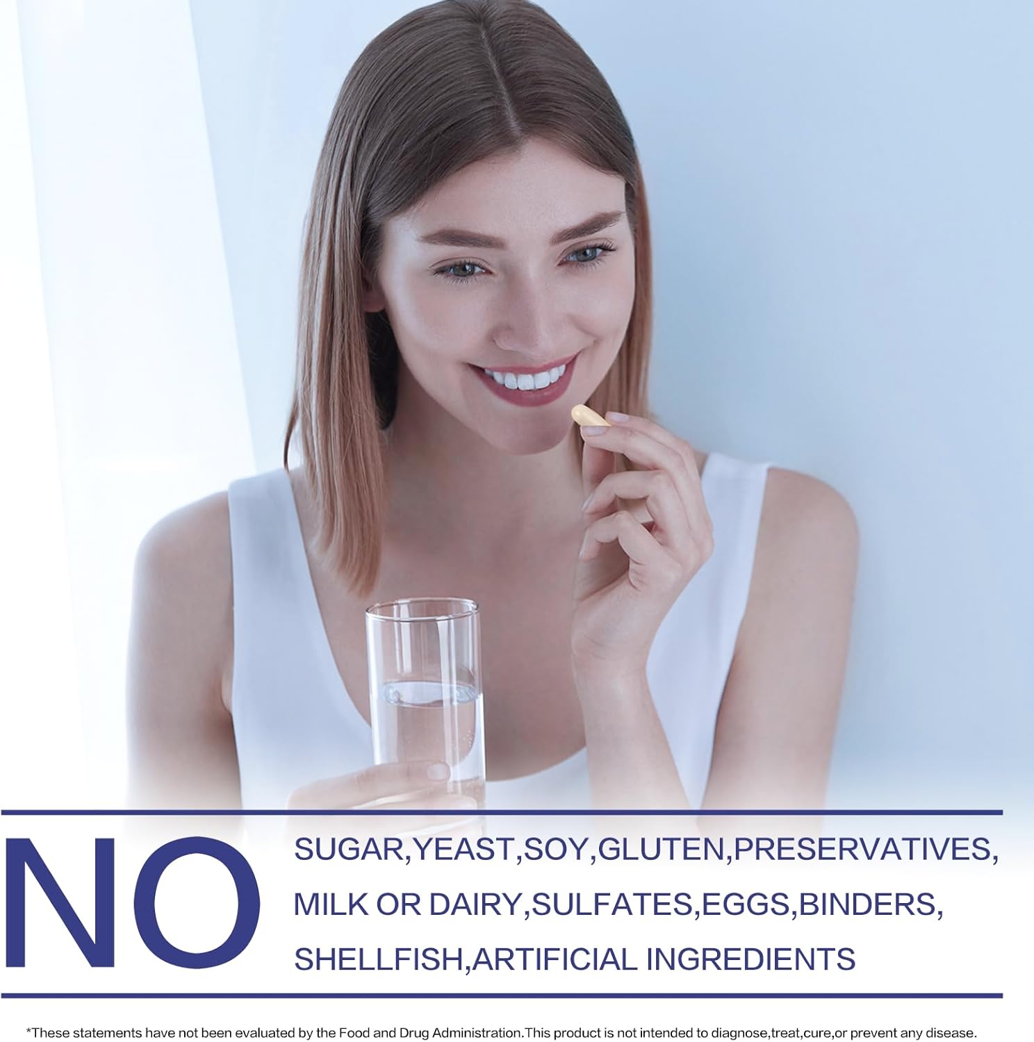 QANLOI Potassium Magnesium Aspartate Complex Supplement - 120 Capsules for Potassium & Magnesium Boost